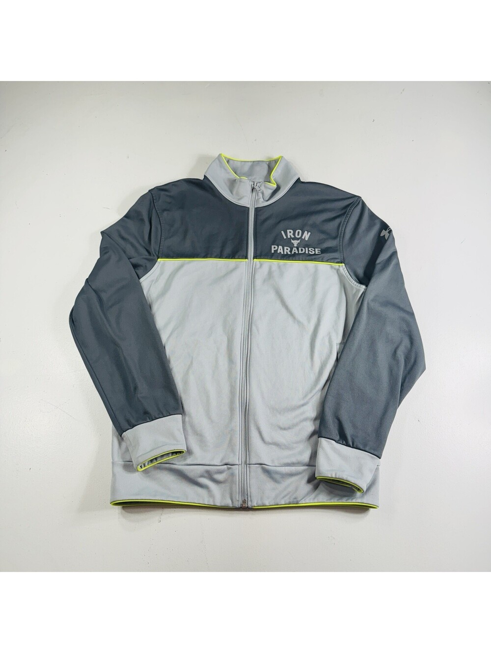 Under Armour Iron Paradise Full Zip Jacket Gray Men’s Size Small